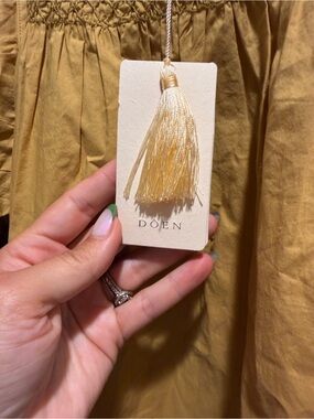 Doen Mustard Yellow Cotton gail top